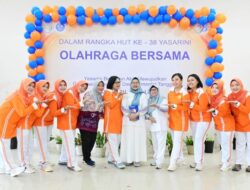 Merangkai Bahagia Dengan Anak-Anak TK Angkasa, Olahraga Bersama HUT Ke-38 Yasarini Penuh Keceriaan di Lanud Sjamsudin Noor