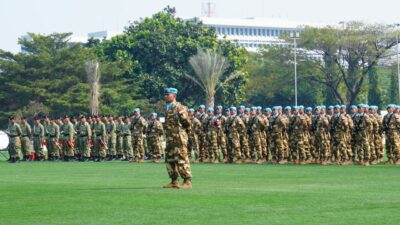 Satgas Kizi TNI Konga XX-W MONUSCO Siap Laksanakan Misi Perdamaian PBB di Republik Demokratik Kongo