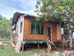 TMMD Ke-129 Kodim 1807/Sorong Selatan Mulai Wujudkan Rumah Layak Huni, Rehab RTLH Milik Ibu Diana Capai 25 Persen