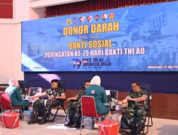 Lanud Sultan Hasanuddin Bersama Satuan TNI AU Makassar Gelar Donor Darah, Wujud Nyata Pengabdian bagi Kemanusiaan