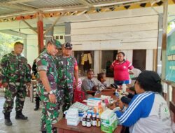 Sentuhan Kemanusiaan TMMD Ke-129, Satgas Kodim 1807/Sorong Selatan Gelar Pengobatan Gratis