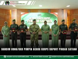 Dandim 0906/kkr Pimpin Acara Korps Raport Pindah Satuan