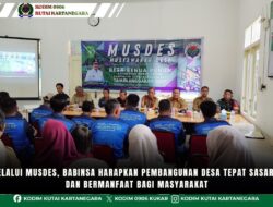 Melalui Musdes, Babinsa Harapkan Pembangunan Desa Tepat Sasaran Dan Bermanfaat Bagi Masyarakat