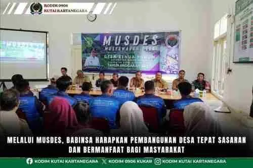Melalui Musdes, Babinsa Harapkan Pembangunan Desa Tepat Sasaran Dan Bermanfaat Bagi Masyarakat