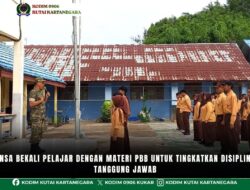 Babinsa Bekali Pelajar Dengan Materi PBB Untuk Tingkatkan Disiplin Dan Tanggung Jawab