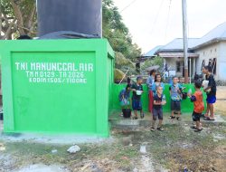 Senyum Anak-Anak di Tengah Air Bersih, Bukti Nyata TMMD Hadir untuk Warga