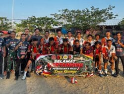 Smash Hangat Turnamen Voli TMMD 129 Bojonegoro Rajut Kebersamaan Warga Kesongo
