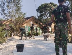 Ketika Gerobak Dorong dan Peluh Satgas TMMD 129 Bojonegoro Menyejahterakan Warga Kesongo