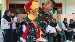 Senyum Polos Anak-Anak Kesongo, dan Sentuhan Hangat Anggota Satgas di Sela TMMD 129 Bojonegoro