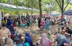 Berbalut Seni Langen Tayub, Danramil Dander Bojonegoro Hadiri Sedekah Bumi di Taman Tirtawana