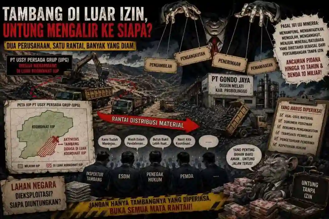 Tambang Diduga di Luar Koordinat IUP, Siapa Penerima Materialnya? PT Gondo Jaya Disorot