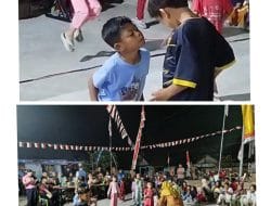 Hari kedua Perlombaan Estafet Balon dan Karet Semarakkan HUT ke-81 RI di RW 01 Desa Sumberoto berlangsung meriah