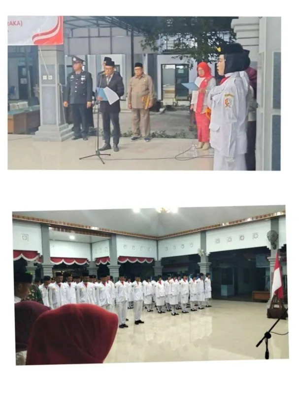 Paskibraka Kecamatan Kepohbaru Resmi Dikukuhkan, Camat Lantik Petugas untuk Upacara HUT ke-81 RI