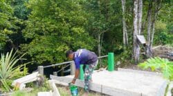 TMMD Ke-129 Kodim 1807/Sorong Selatan Optimalkan Akses Wisata Air Terjun Kampung Sesor Melalui Pembangunan Jalan dan Tangga