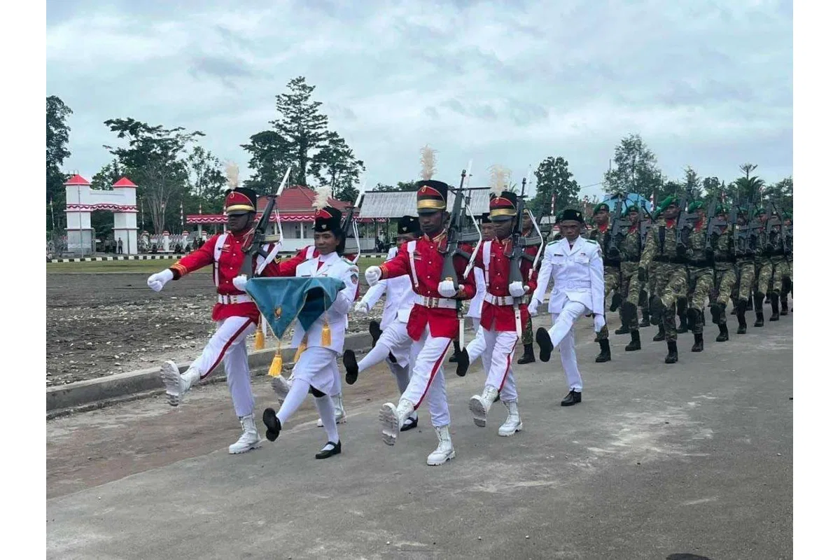 Upacara HUT ke-81 RI di Yahukimo Berlangsung Khidmat, Bupati Didimus Yahuli Pimpin Langsung