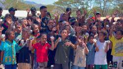 Prajurit  Korem 161/Wira Sakti  Hadirkan Keceriaan bagi Anak-Anak Terdampak Gempa NTT