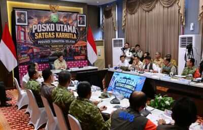 Panglima TNI Dampingi Presiden Prabowo Tinjau Penanganan Karhutla di Riau dan Sumatera Selatan