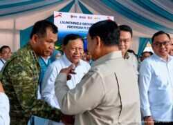 Wapang TNI Hadiri  Peresmian  PLTS 100 GWp Tahap Pertama Oleh Presiden RI