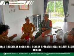 Babinsa Tingkatkan Koordinasi dengan Aparatur Desa Melalui Kegiatan Komsos