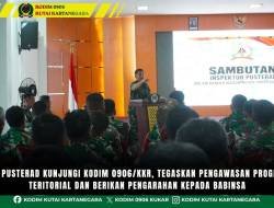 Tim Pusterad Kunjungi Kodim 0906/Kkr, Tegaskan Pengawasan Program Teritorial Dan Berikan Pengarahan Kepada Babinsa