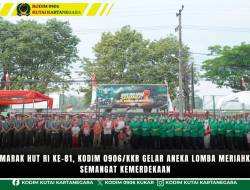 Semarak HUT RI ke-81, Kodim 0906/Kkr Gelar Aneka Lomba Meriahkan Semangat Kemerdekaan