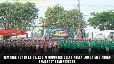 Semarak HUT RI ke-81, Kodim 0906/Kkr Gelar Aneka Lomba Meriahkan Semangat Kemerdekaan