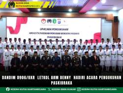 Dandim 0906/Kkr Letkol Arm Benny Hadiri Acara Pengukuhan Paskibraka