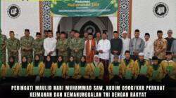 Peringati Maulid Nabi Muhammad SAW, Kodim 0906/Kkr Perkuat Keimanan dan Kemanunggalan TNI Dengan Rakyat