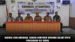 Babinsa Sebelimbingan, Bangun Komitmen Bersama dalam Upaya Pencegahan Gizi Buruk