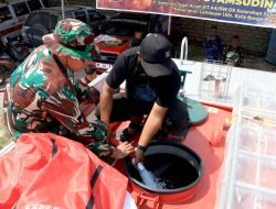 Perkuat Kesiapsiagaan Dalam Menangani Karhutla, Personel Lanud Sjamsudin Noor Asah Kemampuan Operasikan Kendaraan Pemadam Kebakaran