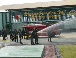 Sinergi Bersama Hadapi Potensi Bencana, Personel Kodim Bojonegoro Segarkan Kemampuan Jinakkan Api