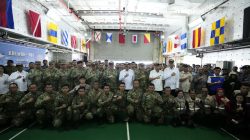 Panglima TNI Bersama Menko Polkam Lepas Satgas Terpadu Port Visit 2026