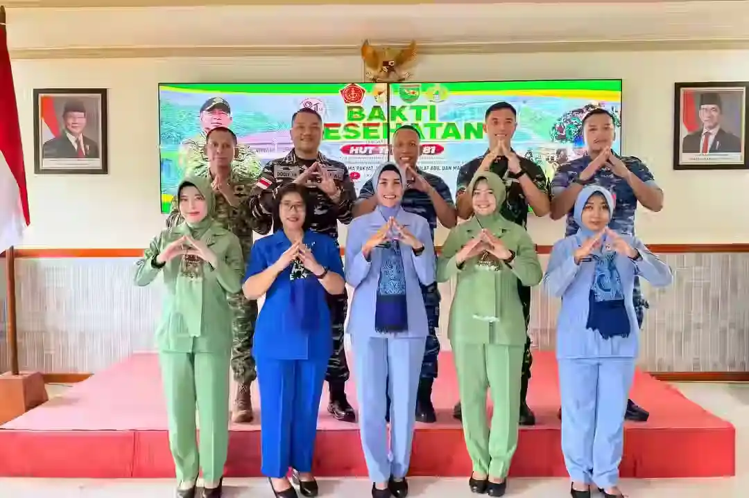 Sambut HUT TNI ke-81, Kodim 1710/Mimika Gelar Bakti Kesehatan