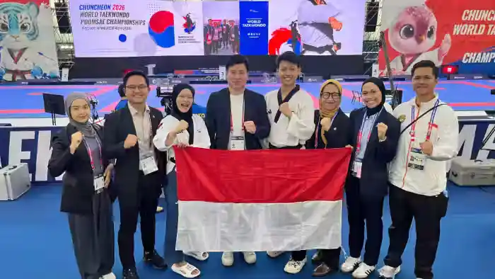 Tim Pelatnas Taekwondo Indonesia Meraih 1 Medali Perak Kejuaraan Tertinggi Untuk Kategori Poomsae