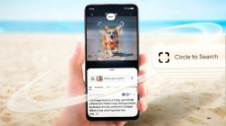 Fitur ini dapat digunakan untuk mencari informasi mengenai gambar, teks maupun produk yang ditemukan saat berselancar di internet