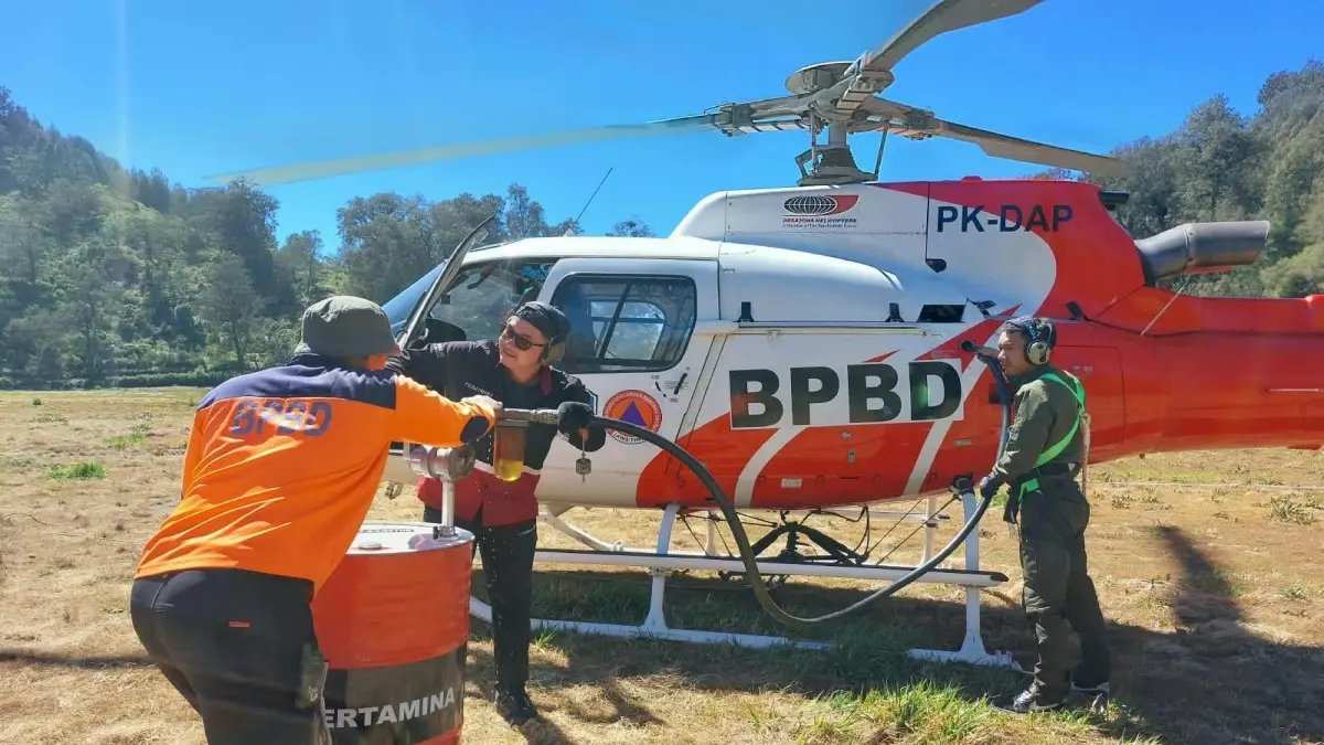 Hal itu disebabkan helikopter PK-DAP mengalami kerusakan pada sistem kelistrikan serta gangguan pada bucket air