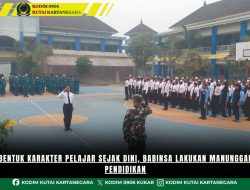 Bentuk Karakter Pelajar Sejak Dini, Babinsa Lakukan Manunggal Pendidikan