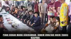 Penuh Dengan Makna Kebersamaan, Dandim 0906/Kkr Hadiri Tradisi Beseprah