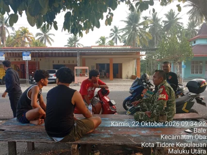 Jaga Kamtibmas, Babinsa Desa Bale Rangkul Pemuda Perkuat Keamanan Lingkungan