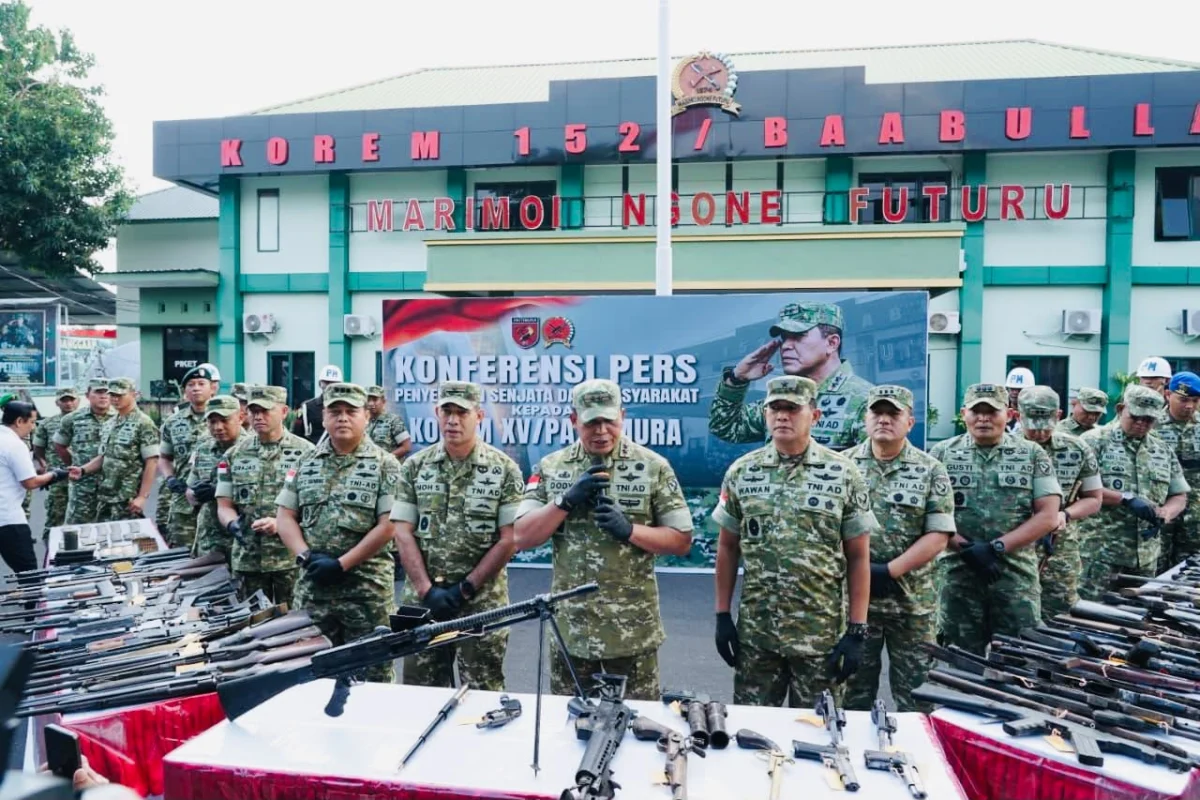 75 Senjata Diserahkan Sukarela, TNI Kedepankan Pendekatan Humanis