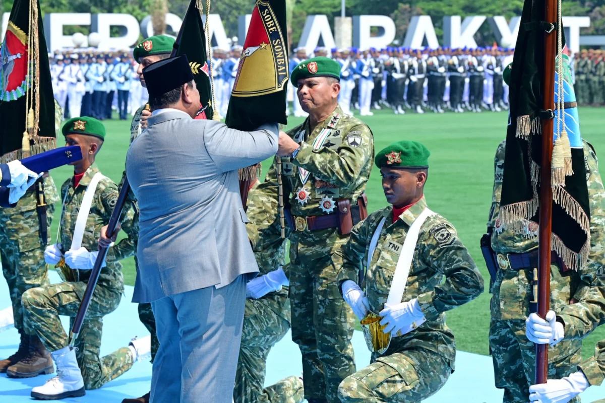 Perkuat Pertahanan Negara, Presiden Prabowo Resmikan 204 Satuan Baru TNI Tiga Matra